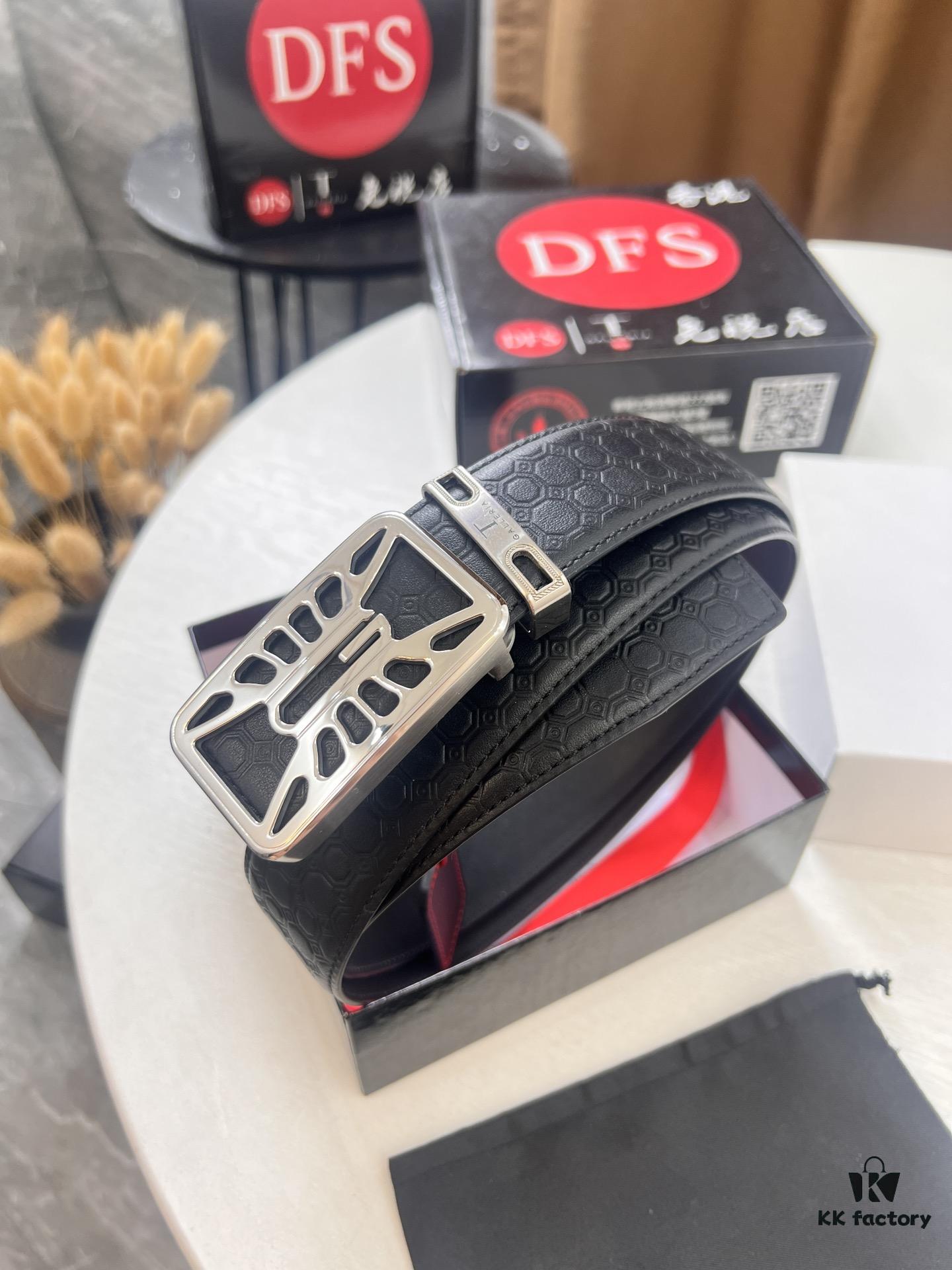 693201283a89a121ed55035e Givenchy Men's Belt, Hong Kong Duty-Free Gift Box, Genuine German Imported Calfskin, 3.8cm Width, Premium Steel Hardware, Fashionable Embossed Logo Design