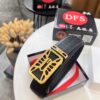 693201283a89a121ed550366 Givenchy Men's Belt, Hong Kong Duty-Free Gift Box, Genuine German Imported Calfskin, 3.8cm Width, Premium Steel Hardware, Fashionable Embossed Logo Design