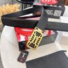 693201293a89a121ed550367 Givenchy Men's Belt, Hong Kong Duty-Free Gift Box, Genuine German Imported Calfskin, 3.8cm Width, Premium Steel Hardware, Fashionable Embossed Logo Design