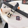 Hermes HH Original Factory Direct Order Belt - Italian Imported Top-Grain Calfskin, Automatic Buckle, 3.5cm Width