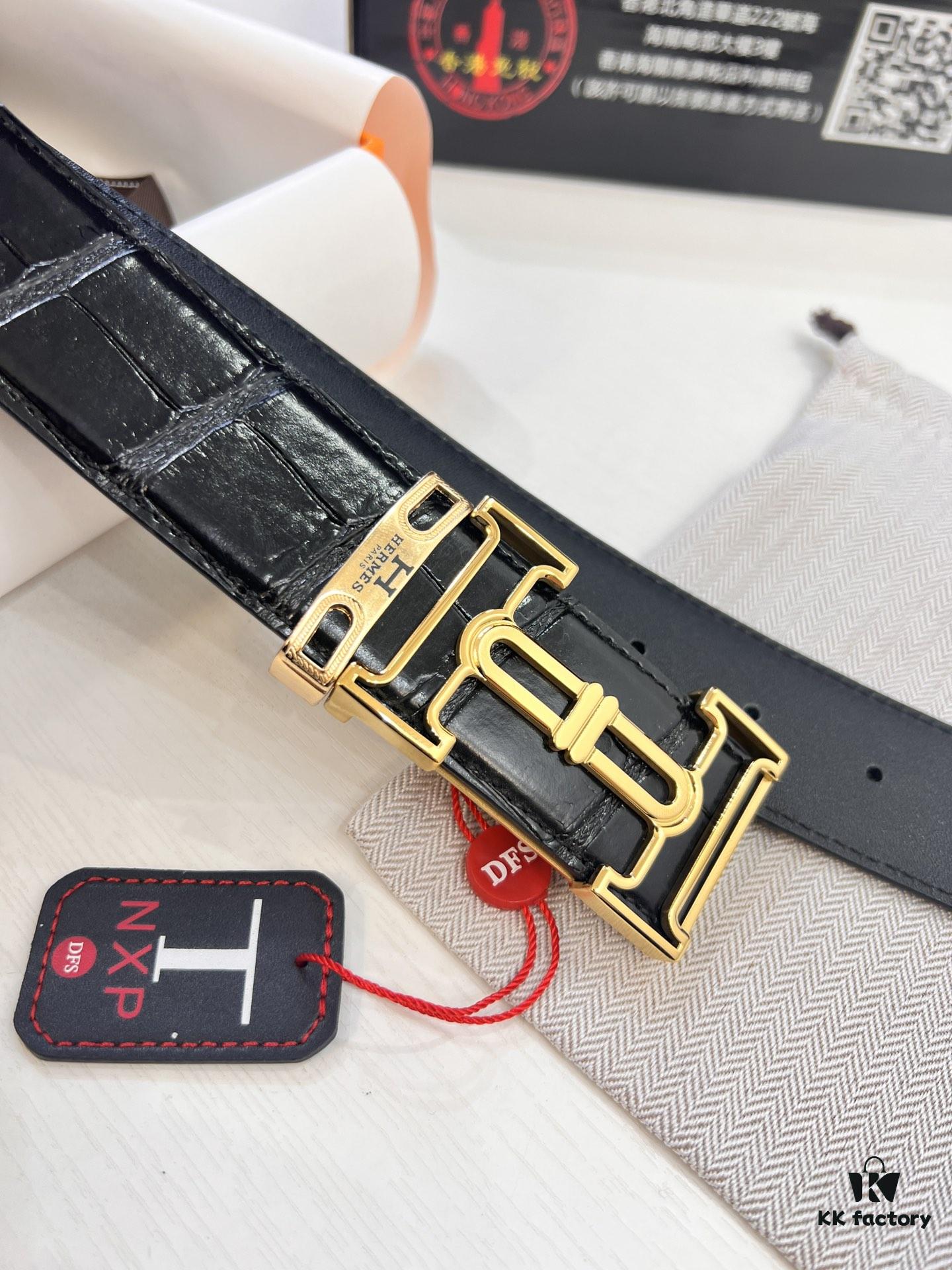 6932012d3a89a121ed550388 Top-tier Original Belt, Hong Kong Duty-Free T Gift Box (NXP Hangtag with Anti-Counterfeit Chip Recognizable on Official Website)