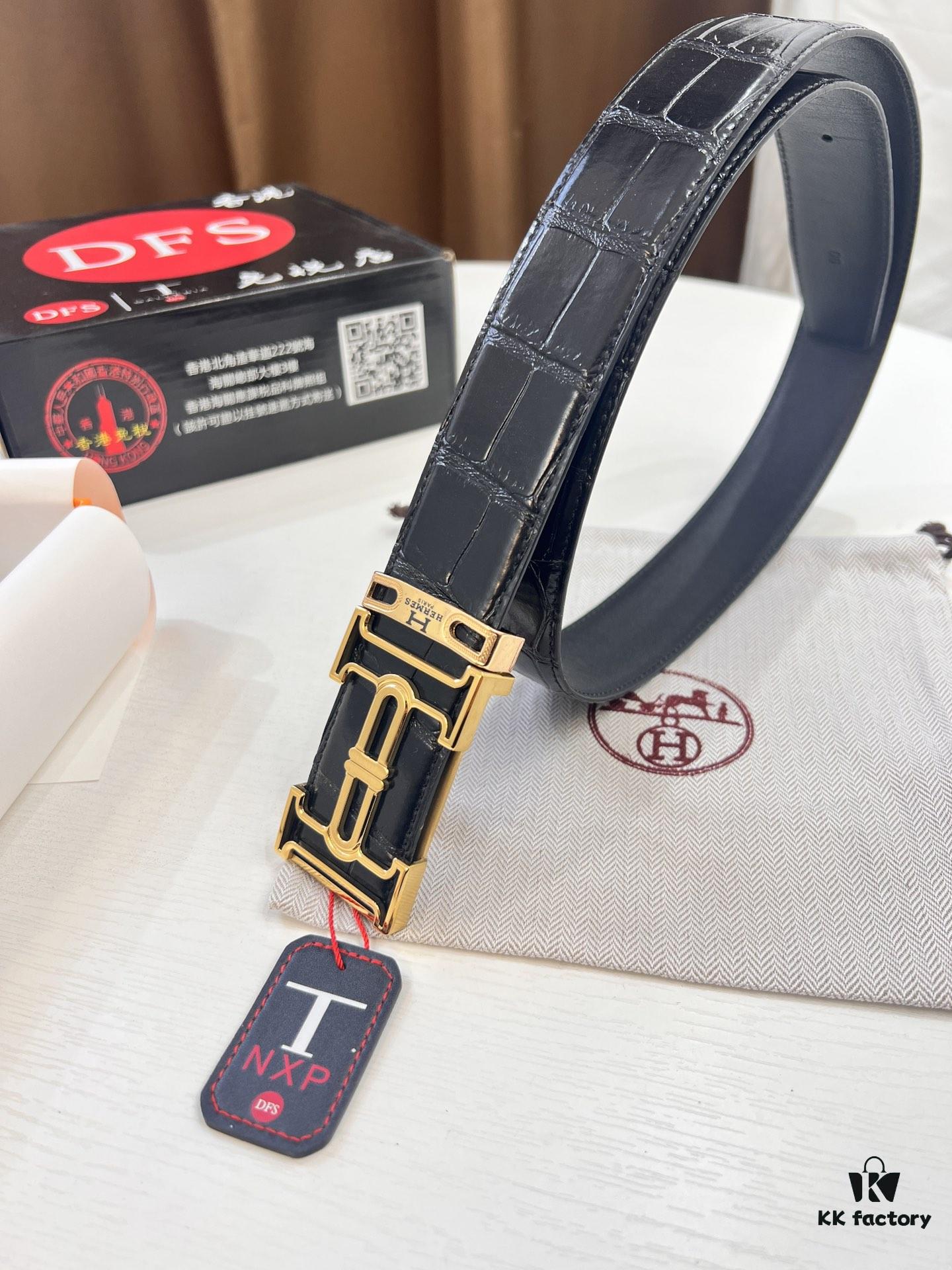 6932012d3a89a121ed550389 Top-tier Original Belt, Hong Kong Duty-Free T Gift Box (NXP Hangtag with Anti-Counterfeit Chip Recognizable on Official Website)