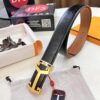693201303a89a121ed5503a4 Hermès Men's Belt, Top Grain Calfskin with Engraved Metal Buckle, 3.8cm Width, Custom Length