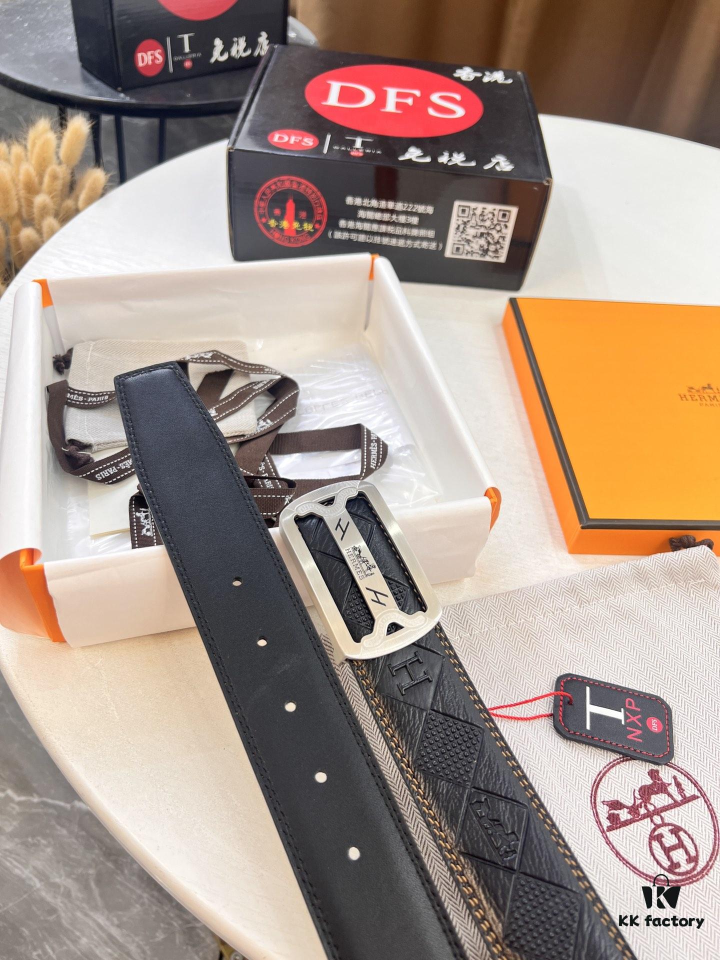 693201313a89a121ed5503b1 Hermès H Belt, 2023 New Arrival, Stainless Steel H Internal Buckle, Embossed Top Grain Cowhide Leather, 3.8cm Width, Premium Quality