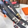 693201333a89a121ed5503ca Hermès Men's Belt, Top Grain Calfskin Leather, 3.8cm Width, Includes Gift Box with Steel Hardware and NXP Anti-Counterfeit Chip