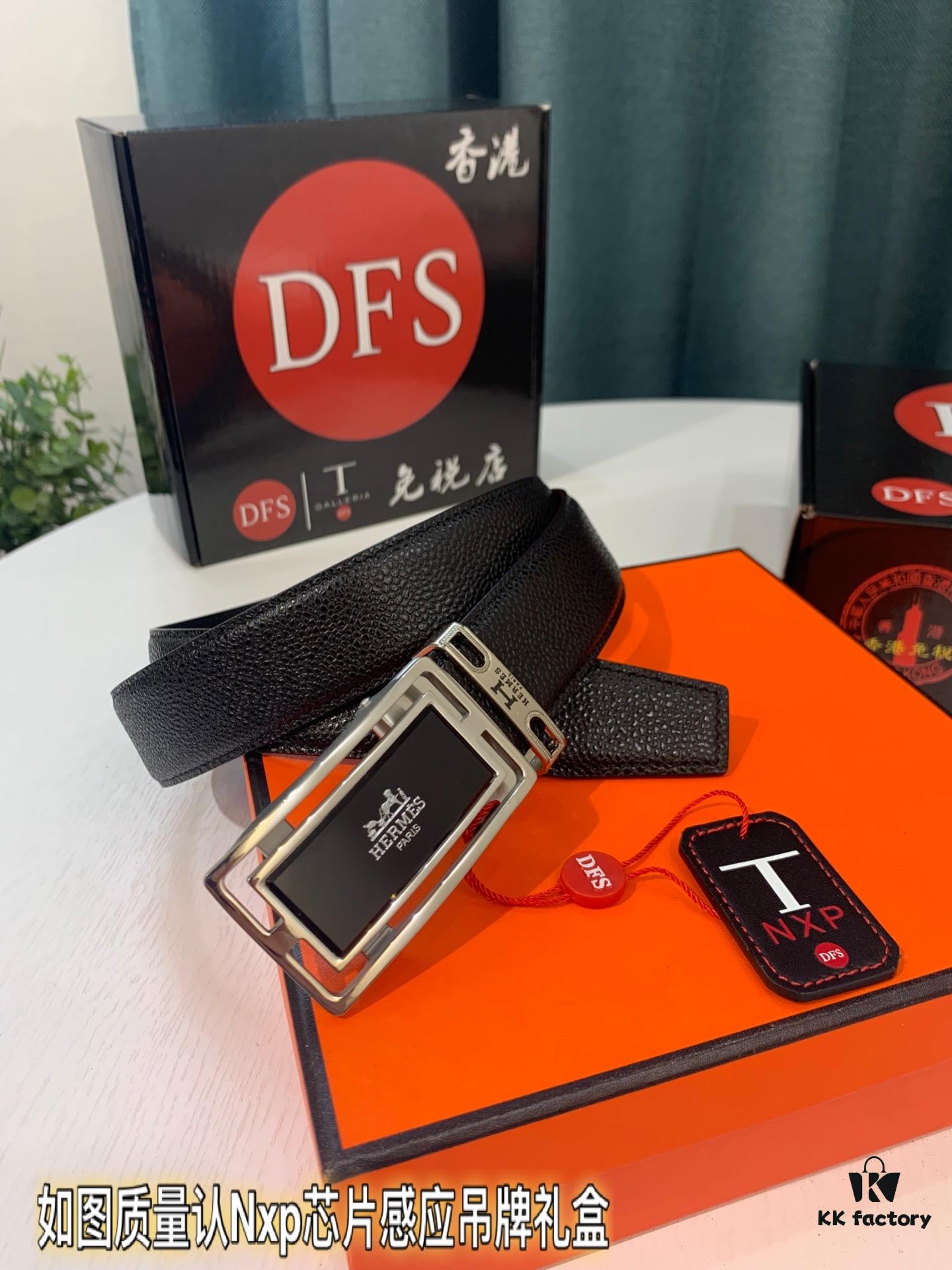 693201333a89a121ed5503ce Hermès H Automatic Buckle Belt, Latest Design Basketball Texture Top Layer Cowhide, 3.5cm Width, Premium Quality Business Formal Belt