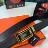 693201343a89a121ed5503d3 Hermes H Automatic Buckle Belt, Newest Basketball Texture Custom Top Layer Cowhide, 3.5cm Width, Premium Quality Business Formal Belt with Soft Slide Mechanism