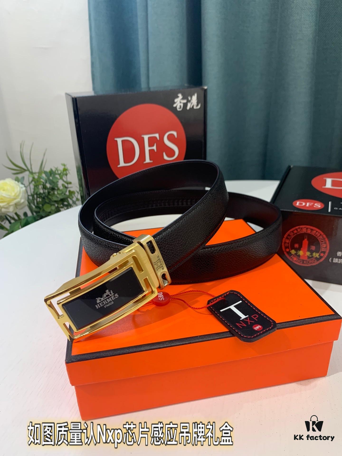 693201343a89a121ed5503d6 Hermes H Automatic Buckle Belt, Newest Basketball Texture Custom Top Layer Cowhide, 3.5cm Width, Premium Quality Business Formal Belt with Soft Slide Mechanism