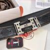 693201353a89a121ed5503e1 Hermès Men's Belt, Top Grain Calfskin Leather, 3.8cm Width, Original Imported Embossed Horse Carriage Design, Stainless Steel Hardware, Box with NXP Chip Anti-Counterfeit Verification