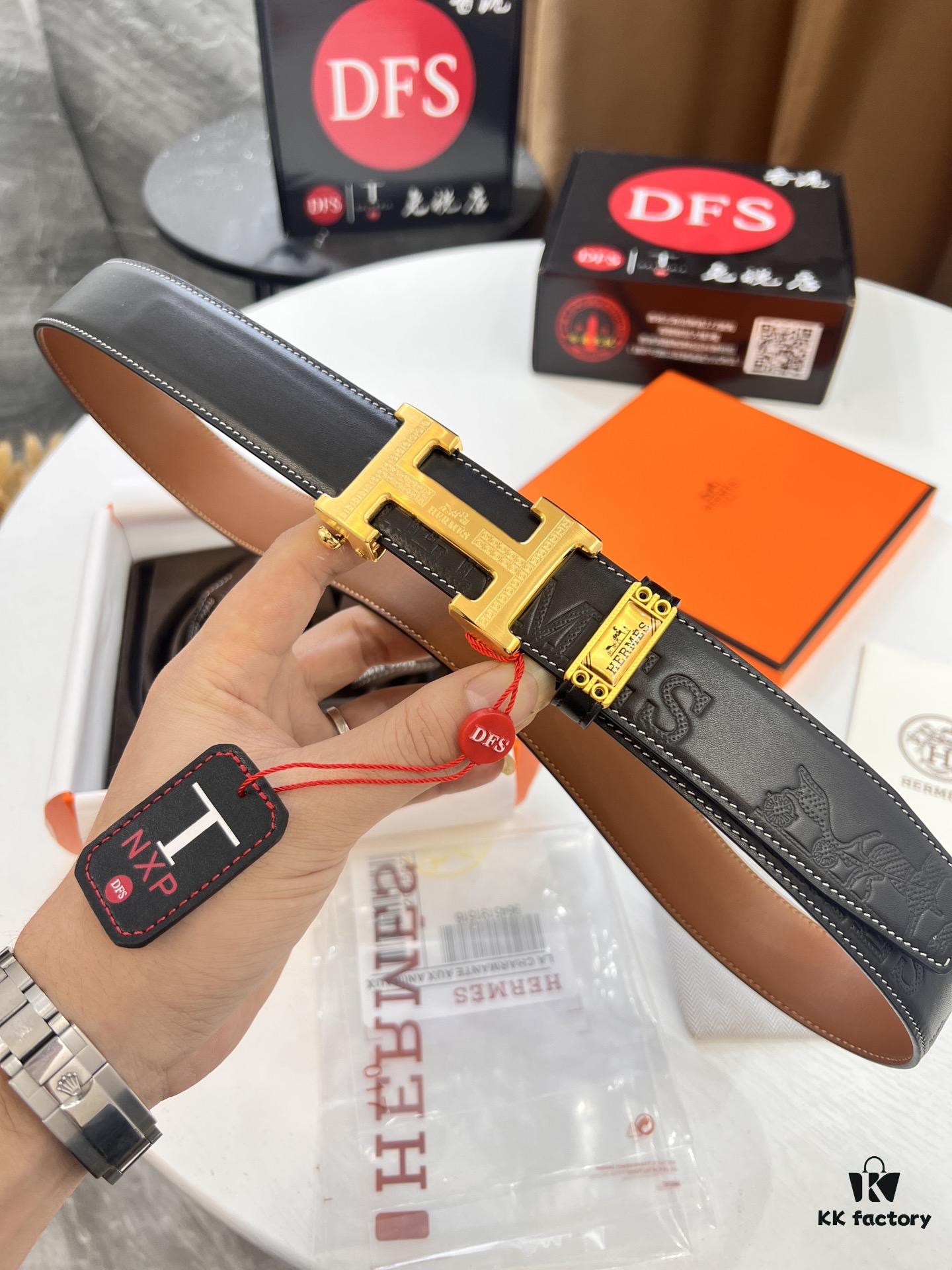 693201383a89a121ed550405 Hermes HH Original Order, Italian Imported Top-Grade Calfskin Automatic Belt