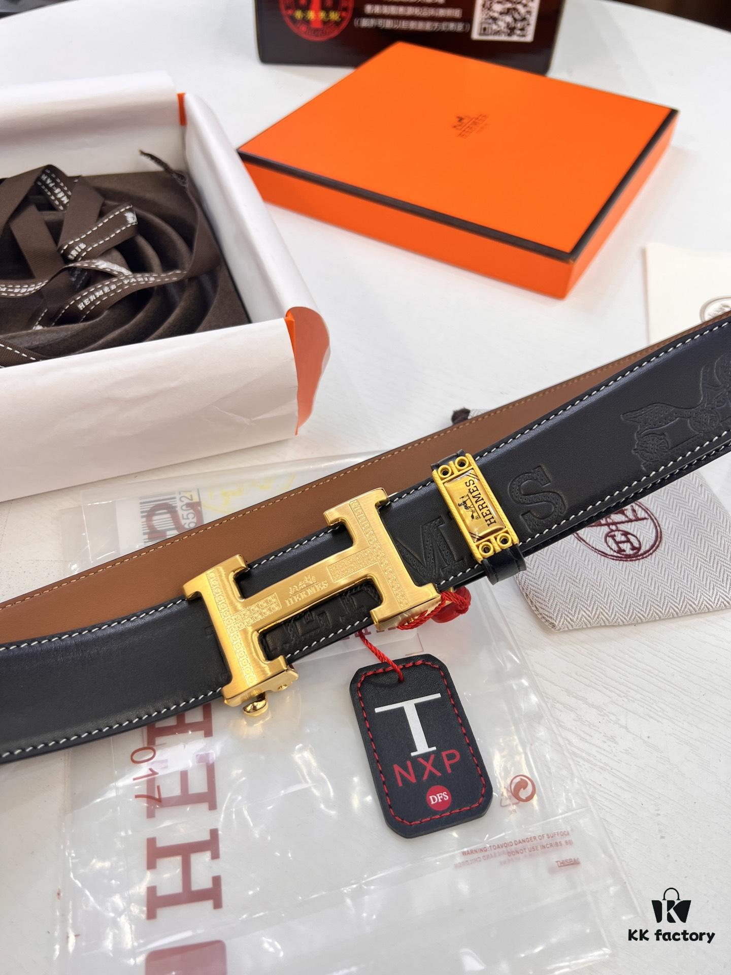 693201383a89a121ed550406 Hermes HH Original Order, Italian Imported Top-Grade Calfskin Automatic Belt