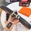 693201383a89a121ed55040c Hermès HH Original Factory Direct. Hong Kong Duty-Free T Gift Box 🎁 (NXP Hangtag with Verifiable Online Authentication, Genuine Anti-Counterfeit Chip). Authentic Mold Design, Stainless Steel H Buckle, Automatic Closure Hardware: Top-Tier Belt Suitable for Authentication
