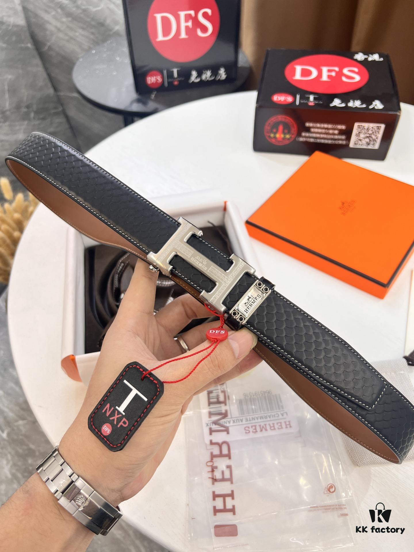 693201383a89a121ed55040c Hermès HH Original Factory Direct. Hong Kong Duty-Free T Gift Box 🎁 (NXP Hangtag with Verifiable Online Authentication, Genuine Anti-Counterfeit Chip). Authentic Mold Design, Stainless Steel H Buckle, Automatic Closure Hardware: Top-Tier Belt Suitable for Authentication