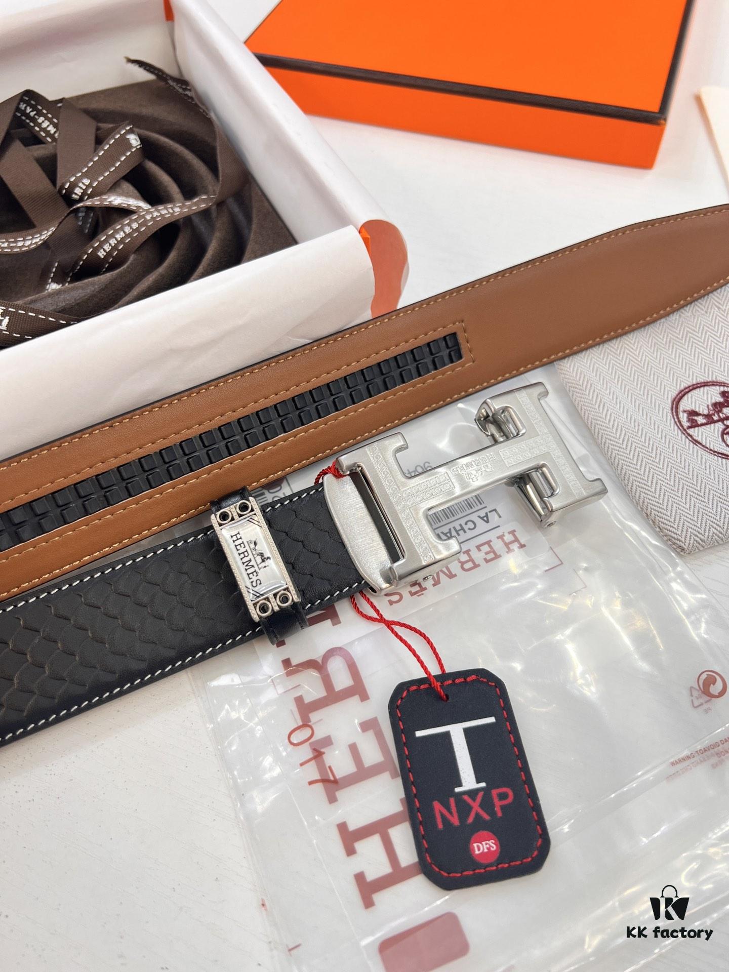 693201383a89a121ed55040f Hermès HH Original Factory Direct. Hong Kong Duty-Free T Gift Box 🎁 (NXP Hangtag with Verifiable Online Authentication, Genuine Anti-Counterfeit Chip). Authentic Mold Design, Stainless Steel H Buckle, Automatic Closure Hardware: Top-Tier Belt Suitable for Authentication
