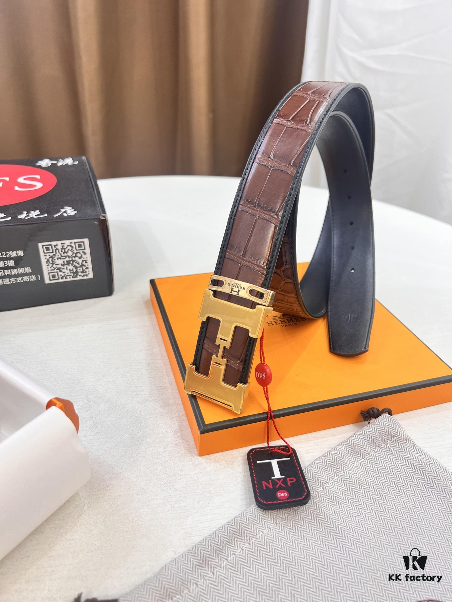 693201393a89a121ed55041e Top-Grade Original Belt, Hong Kong Duty-Free T Gift Box (NXP Hang Tag with Authenticity Chip Recognizable on Official Website)