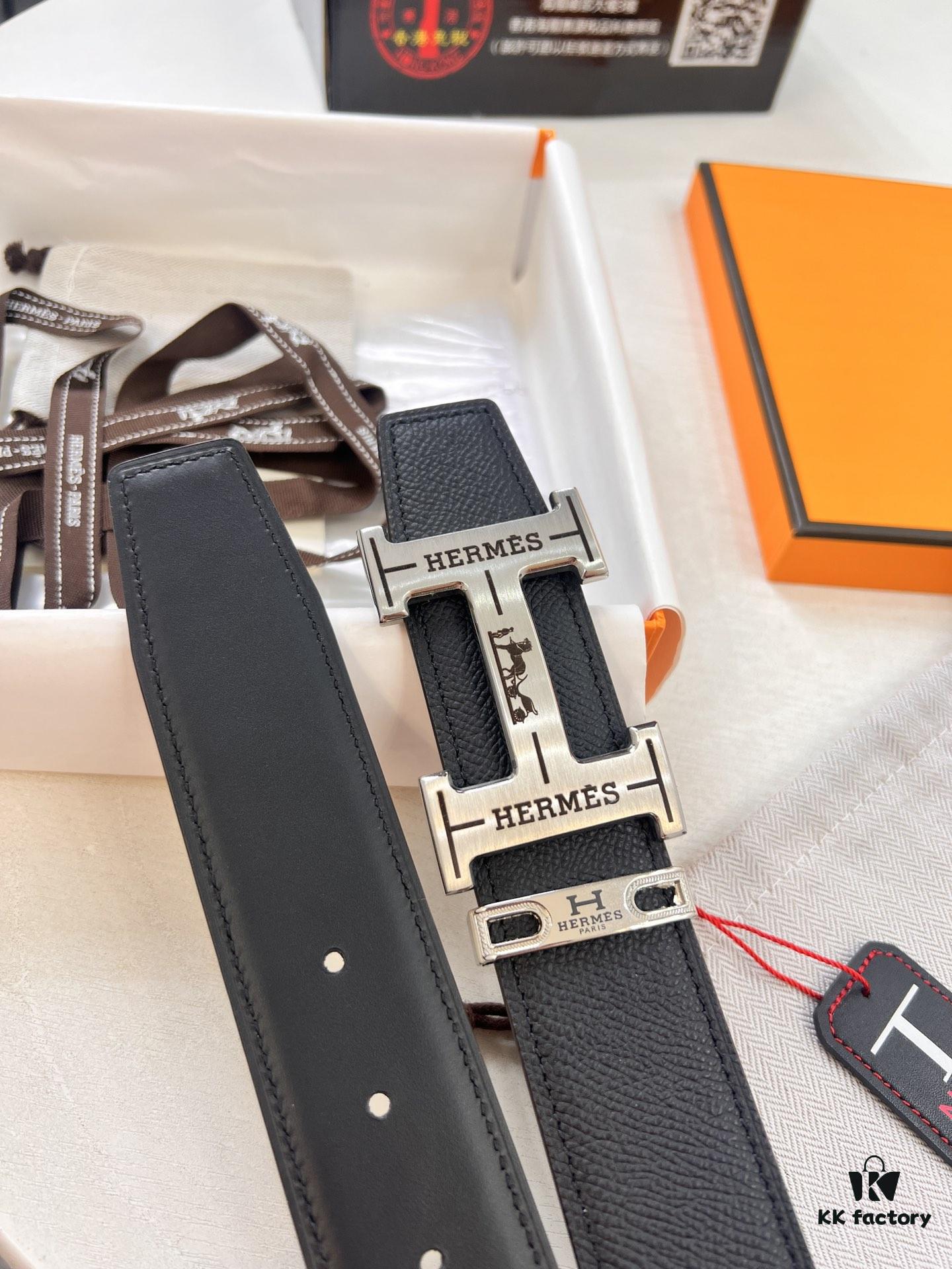 6932013b3a89a121ed550438 Arrival 🎺🎺 Real Shot Hermes H Belt, ZP Mold Made, H Electroplated Pattern Stainless Steel Hardware, Original Grain Leather, Reversible Double-Sided Use, Full-Grain Cowhide, 3.8cm Width