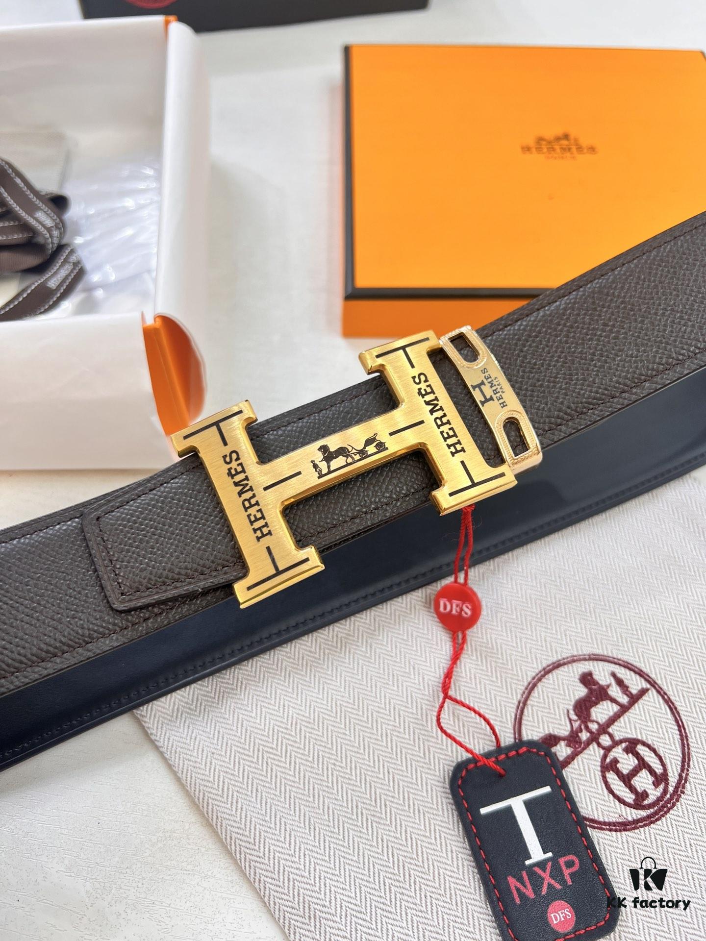 6932013c3a89a121ed550445 Arrival 🎺🎺 Real Photo, Hermès H Belt, ZP Mold Made, H Electroplated Pattern Stainless Steel Hardware, Original Factory Palm Grain Leather, Double-Sided Use, Top Layer Cowhide, 3.8cm Width