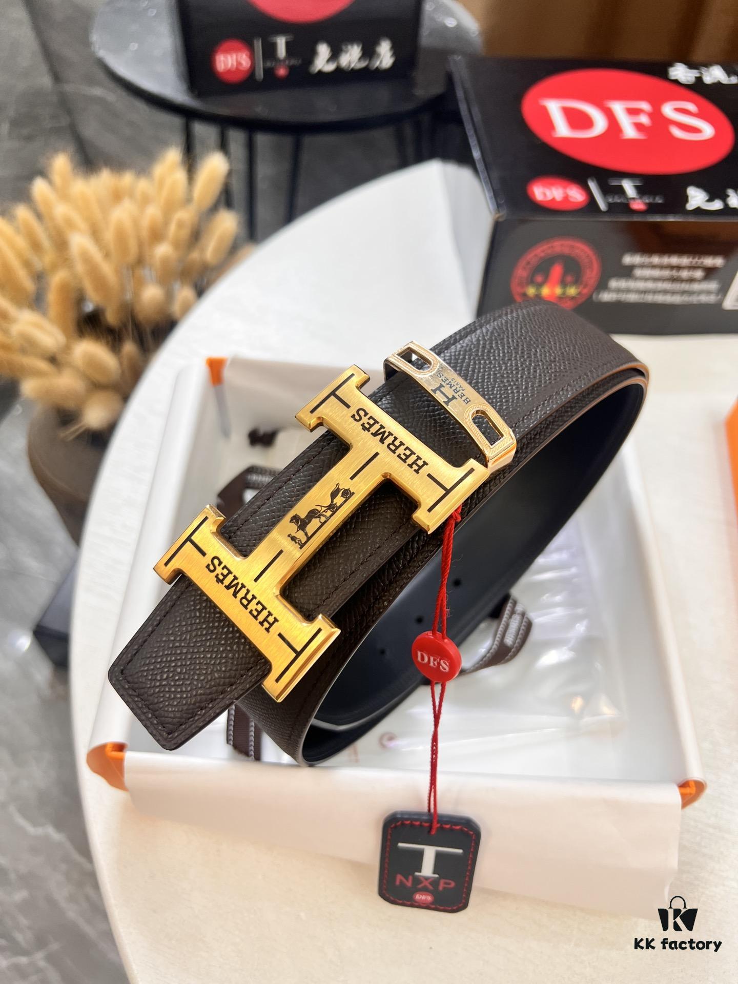 6932013d3a89a121ed550447 Arrival 🎺🎺 Real Photo, Hermès H Belt, ZP Mold Made, H Electroplated Pattern Stainless Steel Hardware, Original Factory Palm Grain Leather, Double-Sided Use, Top Layer Cowhide, 3.8cm Width