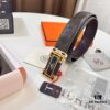 6932013d3a89a121ed55044f Hermès Men's Belt, Top Grain Cowhide with Engraved Metal Hardware, 3.8cm Width, Adjustable Length, Original Imported Embossed Horse-Drawn Carriage Design
