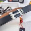 6932013e3a89a121ed55045a Hermès Men's Belt, Top Grain Calfskin, 3.8cm Width, Steel Hardware, Gift-Ready