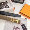 Arrival of Hermès H Belt, ZP Mould, Electroplated Stainless Steel Hardware, Unisex, Genuine Cowhide Leather, Double-Sided Use, 3.2cm Width
