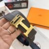 693201413a89a121ed55047f Hermès H Belt, ZP Mold Made, Electroplated Stainless Steel Hardware, Unisex, Genuine Palm Grain Leather, Reversible, Full-Grain Cowhide, 3.2cm Width