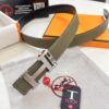 693201423a89a121ed550486 Hermès H Belt, ZP Mold Made, Electroplated Stainless Steel Hardware, Unisex, Genuine Palm Grain Leather, Reversible, Full-Grain Cowhide, 3.2cm Width