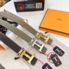 693201423a89a121ed550489 Hermès H Belt, ZP Mold Made, Electroplated Stainless Steel Hardware, Unisex, Genuine Palm Grain Leather, Reversible, Full-Grain Cowhide, 3.2cm Width