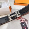 693201423a89a121ed55048b Hermès H Belt, New Arrival, Stainless Steel Inlaid Brick H Buckle, ZP Synchronized Engraved Logo, Top-Quality Full-Grain Calfskin Leather