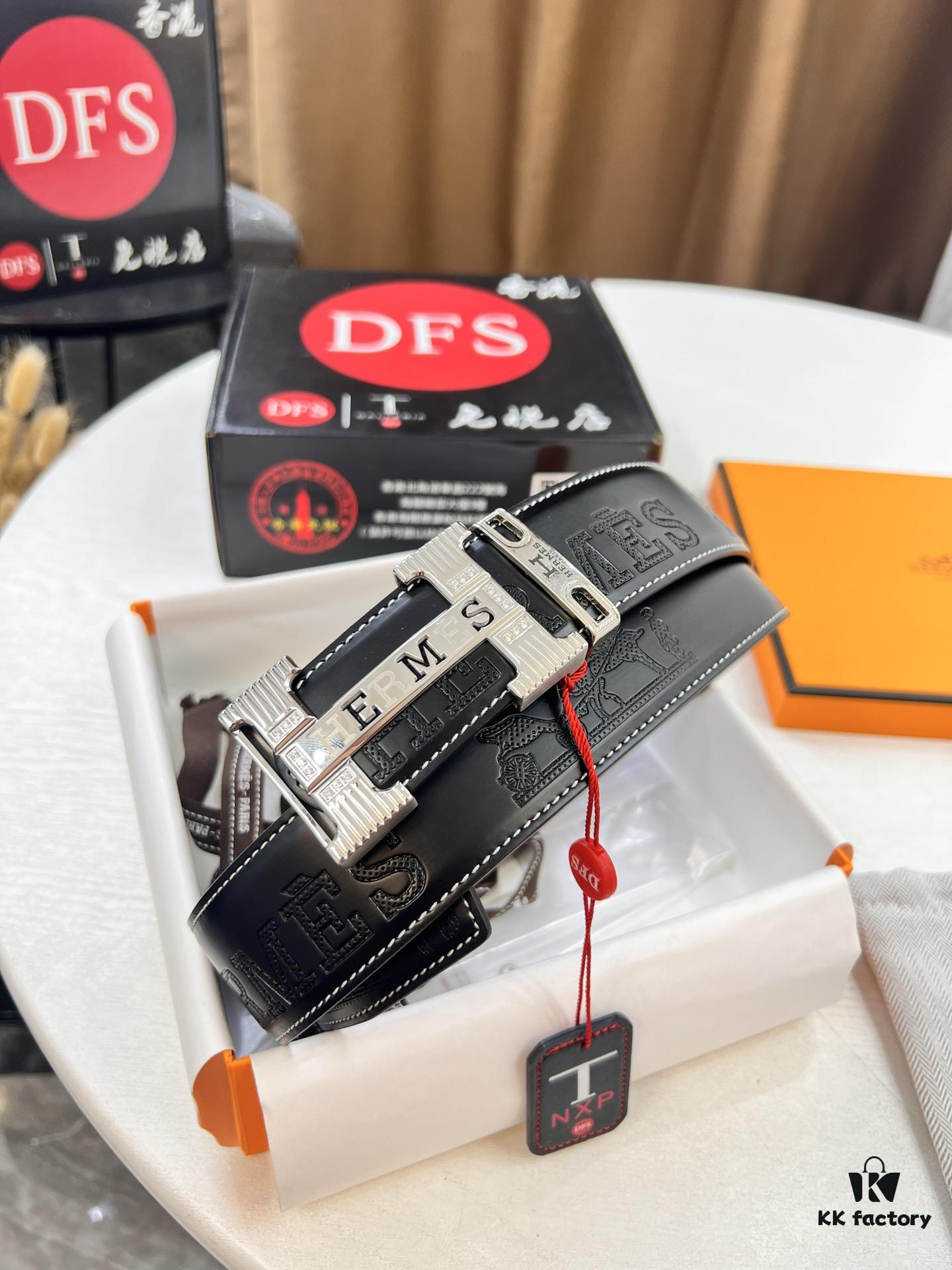 693201423a89a121ed55048d Hermès H Belt, New Arrival, Stainless Steel Inlaid Brick H Buckle, ZP Synchronized Engraved Logo, Top-Quality Full-Grain Calfskin Leather