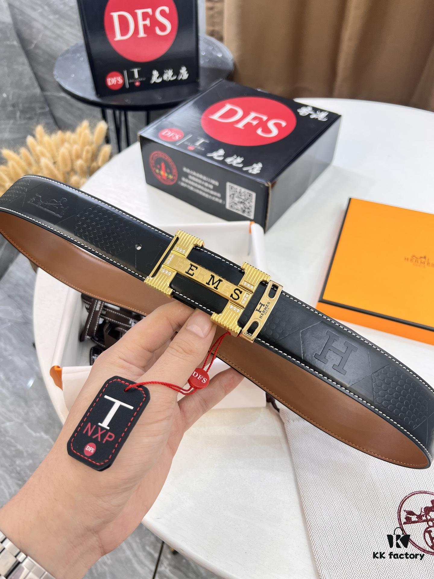 693201423a89a121ed550491 Hermès H Belt, New Arrival with Paved Steel H Buckle, Full Grain Cowhide Leather, 3.8cm Width, Top Quality