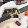 693201443a89a121ed5504a8 Arrival 🎺🎺 Real Photo, Hermes Men's Belt, New Style with Diamond-Embedded Letters and Inner Buckle, ZP-Synchronized Steel Logo