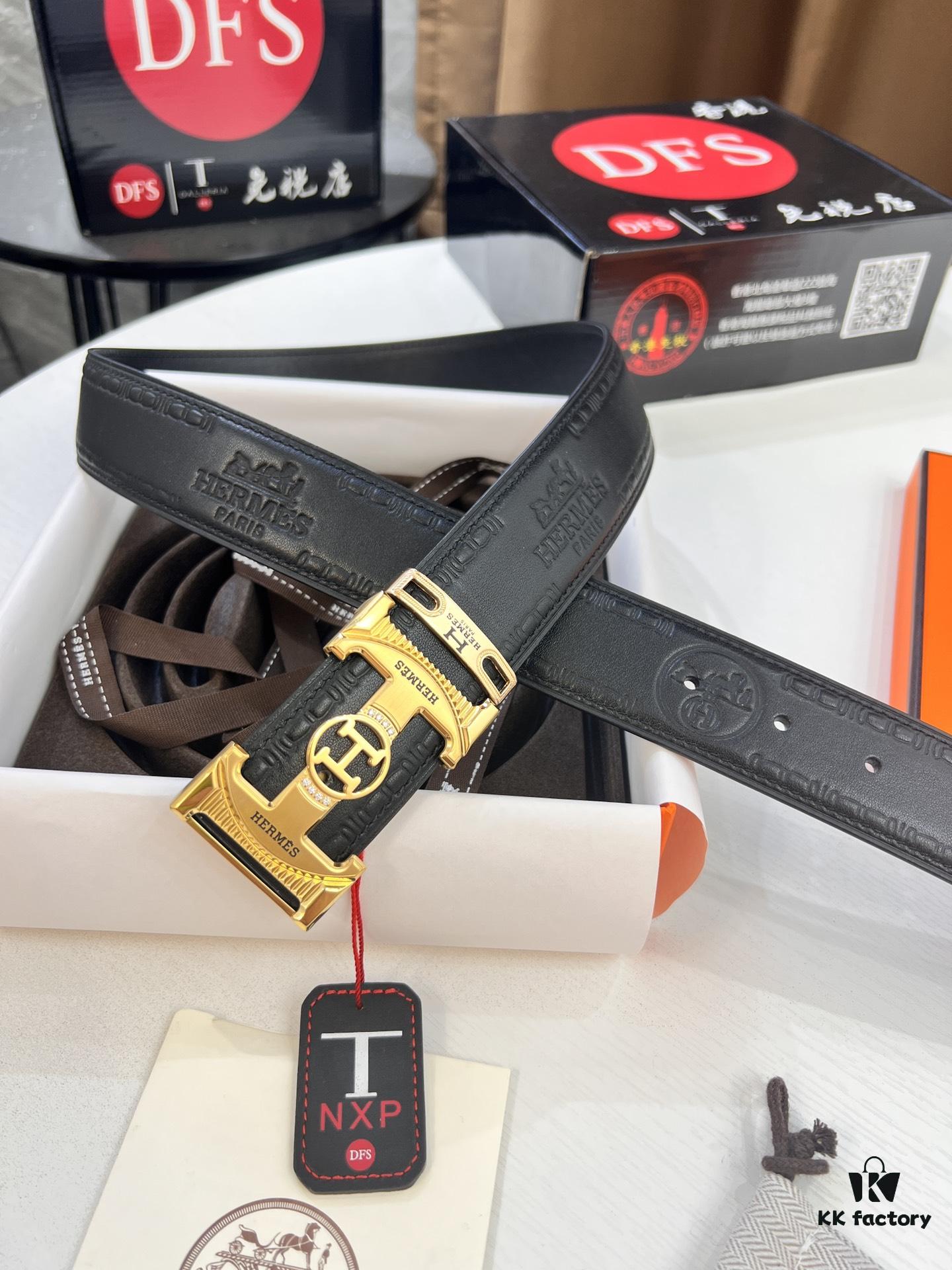 693201443a89a121ed5504ac Arrival 🎺🎺 Real Photo, Hermes Men's Belt, New Style with Diamond-Embedded Letters and Inner Buckle, ZP-Synchronized Steel Logo