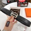 693201463a89a121ed5504bd Hermès Men's Belt, Top Grain Calfskin Leather, 3.8cm Width, Stainless Steel Hardware, Adjustable Length, Gift-Ready