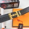 Hermès H Belt, New Arrival, Stainless Steel H Buckle with Paved Stones, ZP Synchronized Engraved Logo, Genuine Imported Top Layer Cowhide Leather