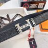 693201493a89a121ed5504e1 Hermès H Belt, New Arrival with Paved Steel H Buckle, Full Grain Cowhide Leather, 3.8cm Width, Imported Horsehead Leather, ZP-Synchronized Engraved Logo