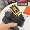 693201493a89a121ed5504e9 Hermès Men's Belt, New H-Logo Inside-Out Buckle, Dual-Sided Use, Imported Embossed Elephant Grain Full-Grain Leather, 3.8cm Width, Top-Tier Quality with NXP Anti-Counterfeit Chip