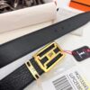 693201493a89a121ed5504ea Hermès Men's Belt, New H-Logo Inside-Out Buckle, Dual-Sided Use, Imported Embossed Elephant Grain Full-Grain Leather, 3.8cm Width, Top-Tier Quality with NXP Anti-Counterfeit Chip