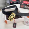 693201493a89a121ed5504ec Hermès Men's Belt, New H-Logo Inside-Out Buckle, Dual-Sided Use, Imported Embossed Elephant Grain Full-Grain Leather, 3.8cm Width, Top-Tier Quality with NXP Anti-Counterfeit Chip