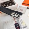 6932014a3a89a121ed5504f0 Hermès Men's Belt, New H-Logo Inside Buckle, Reversible Design, Imported Embossed Elephant Grain Full-Grain Leather, 3.8cm Width, Top-Tier Quality with NXP Anti-Counterfeit Chip
