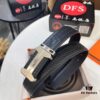 6932014a3a89a121ed5504f7 Hermès Men's Belt, Genuine Top-Layer Calfskin Leather, 3.8cm Width, Steel Hardware with Internal Logo, Custom Length