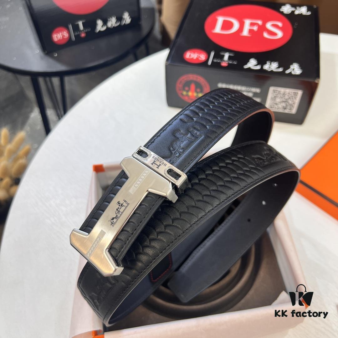 6932014a3a89a121ed5504f7 Hermès Men's Belt, Genuine Top-Layer Calfskin Leather, 3.8cm Width, Steel Hardware with Internal Logo, Custom Length