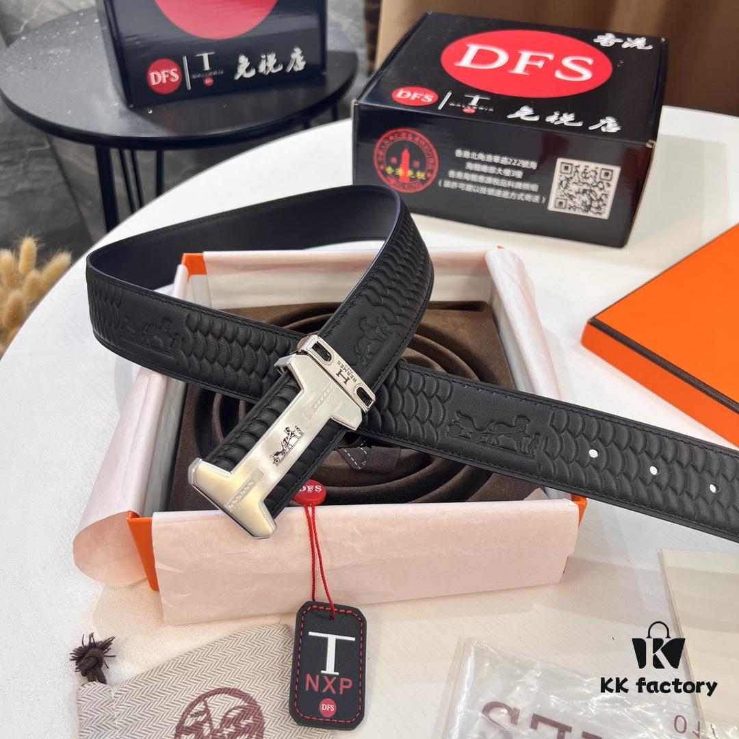 6932014b3a89a121ed5504fa Hermès Men's Belt, Genuine Top-Layer Calfskin Leather, 3.8cm Width, Steel Hardware with Internal Logo, Custom Length
