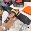 6932014b3a89a121ed5504fc Hermès Men's Belt, Top Grain Cowhide with Engraved H Logo Buckle, 3.8cm Width, Adjustable Length, Genuine Leather Gift Boxed