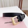 6932014d3a89a121ed550513 Sanya Tax-Free Genuine Latest Gift Box Packaging Miu Miu High-End Women's Leather Belt 3.0cm Width
