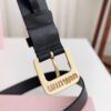 6932014d3a89a121ed550515 Sanya Tax-Free Genuine Latest Gift Box Packaging Miu Miu High-End Women's Leather Belt 3.0cm Width