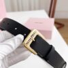 6932014d3a89a121ed550517 Sanya Tax-Free Genuine Latest Gift Box Packaging Miu Miu High-End Women's Leather Belt 3.0cm Width