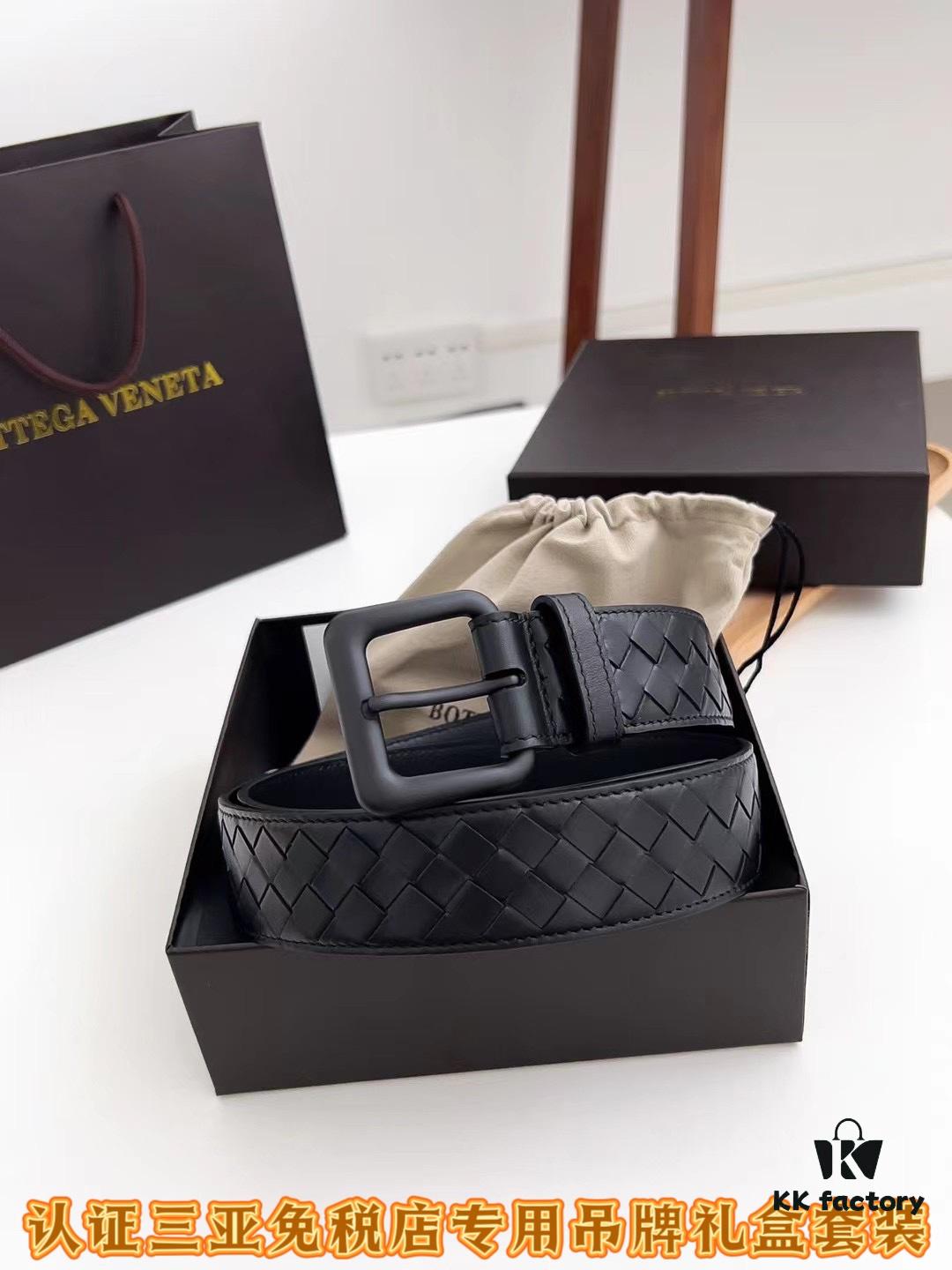 693201513a89a121ed550546 Sanya Tax-Free Authentic-Level Latest Gift Box Packaging: BV Classic Style High-Quality Belt, 35mm Width, Original Order Quality