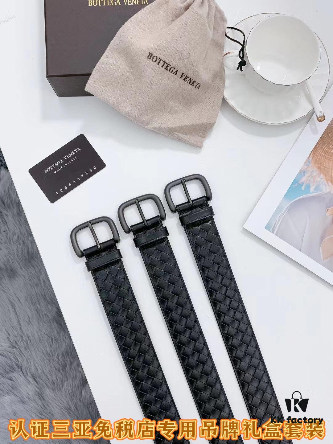 693201513a89a121ed55054b Sanya Tax-Free Authentic-Level Latest Gift Box Packaging: BV Classic Style High-Quality Belt, 35mm Width, Original Order Quality
