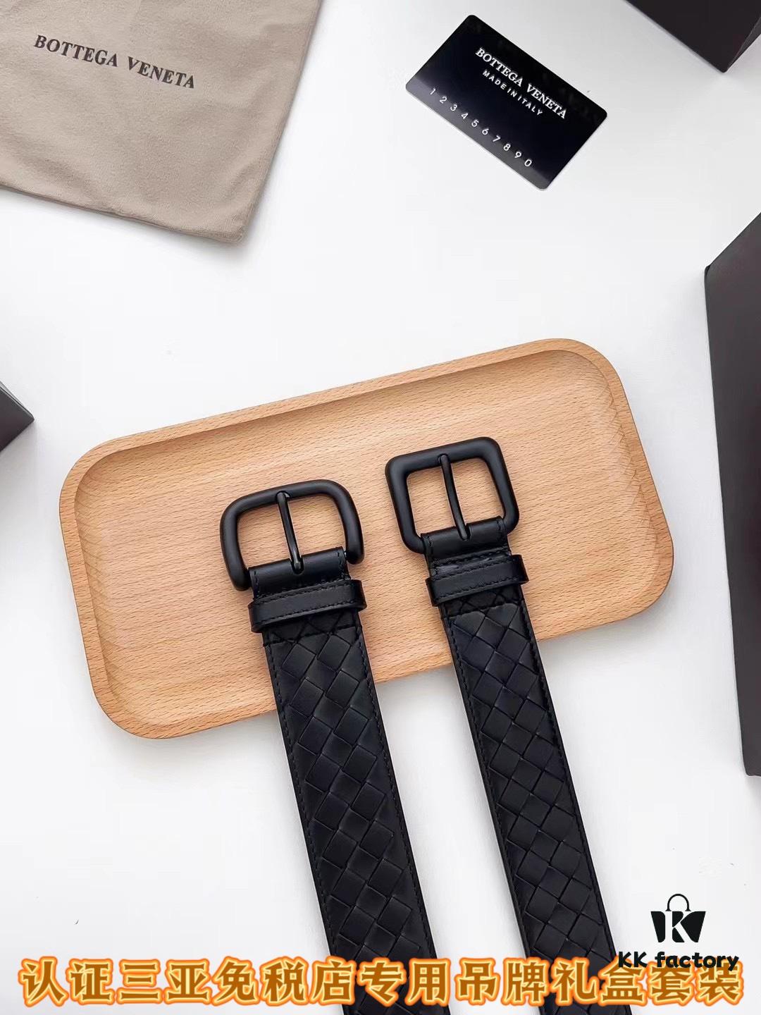 693201513a89a121ed55054c Sanya Tax-Free Authentic-Level Latest Gift Box Packaging: BV Classic Style High-Quality Belt, 35mm Width, Original Order Quality
